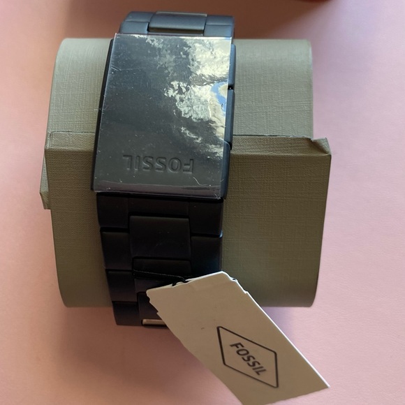 Fossil Men’s Watch - Nate Chronograph Black Stainless Steel Watch - Picture 9 of 13